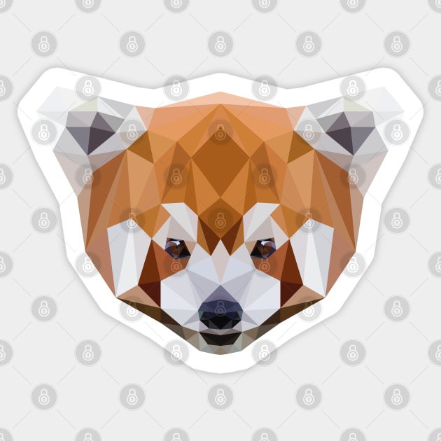 Red Panda Sticker by MKD